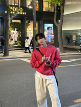 ロイドダブルサイドマルチファンクションオーバーサイズフィットスウェットシャツ / Lloyd's double sided multifunctional oversized fit sweatshirt (12 colors)