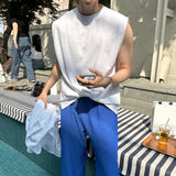 リブワイドプリーツパンツ/Rib Wide Pleats Pants (4 colors)
