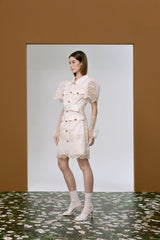 Lace shirt dress