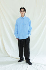 ユーティリティポケットオックスフォードシャツ / UTILITY CURVED POCKET OXFORD SHIRT SKYBLUE (6554666827894)