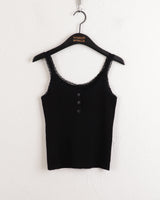 バージョーレイヤードフリルレースボタンカラー / Bajo Layered Ruffled Lace Button Collar