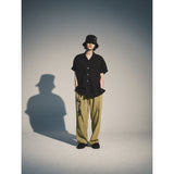 レイカットボタンシャツ / LAY-CUT BUTTON SHIRT_BK