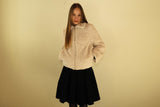 Snowflake fur jacket