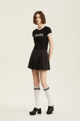 ODSDハウスクロップリンガーTシャツ/ ODSD House Crop Ringer T-shirt - 2COLOR