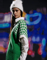 ミーロゴアンゴラビーニー/mii LOGO ANGORA BEANIE WHITE