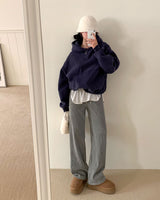 [BELLIDE MADE / 2 lengths] velour corduroy training pants