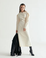 CN STRING MAXI ONEPIECE - GLOSSY CREAM BEIGE (6635994087542)