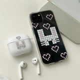 ピンク - スクエア ラビット AirPods ケース_マット
