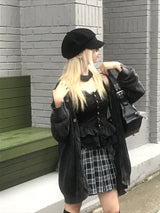 Preppy Pleated Tennis Check Skirt