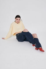 オーガニックコットンカラーニット/ORGANIC COTTN COLLAR KNIT