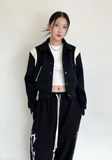 STACK LOGO VARSITY JACKET
