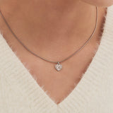 heart ribbon necklace