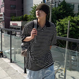 ツーストライプカラー半袖Tシャツ