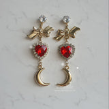ムーンウィッチイヤリング / Moon Witch Earring- Red