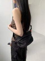 エルガジッパーキャンバスミディアムベルトクロスバッグ / Elga Zipper Canvas Medium Belt Cross Bag
