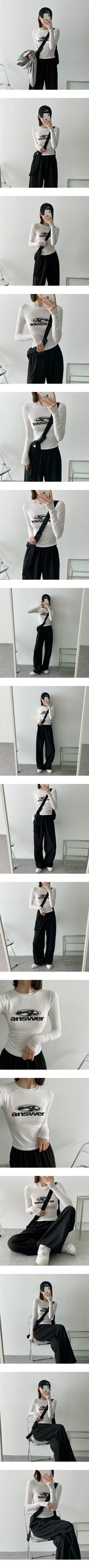 エンドレススパンデックススリムロングスリーブT / Endless Spandex Slim Long Sleeve Tee