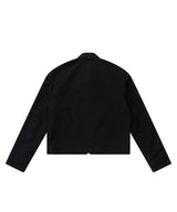 ヘムボタンクロップジャケット / Hem Button Crop Jacket (Black)