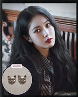 メルビーザキャット - キャットフェイスピアス / Melbie The Cat Series - Cat Face Piercing (Silver) (Red Velvet Joy, VIVIZ Sinb Piercing))