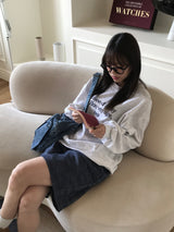 ビーライクバミューダデニムパンツ
