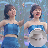 [Redvelet Joy, Jo Yu-ri Necklace] Butterfly Waltz Choker Necklace - Silver Color