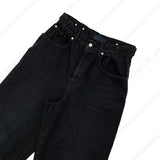 ワイドボタンデニムパンツ / SI Wide Button Denim Pants (2 colors)