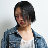 ジンロデニムクロップトラッカージャケット