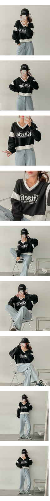 Kitchen Colored V-Neck Sweatshirt