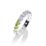 [S925]ハーフテニスリング/[S925] Lime Half Tennis Rilng (silver)