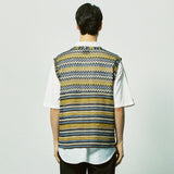 ハバナビーチニットベスト / havana beach knit vest yellow