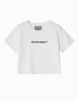 W02 ホワイトコンセプトクロップTシャツ