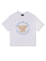 Women's Bear Friends Relax Crop Tee AshGray(FCC2TS386W)