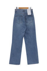 メンションナッピングライトブルーワイドウィンターデニムパンツ / Mention napping light blue wide winter denim pants