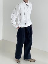 Hall round punching knit