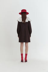 Collared check dress