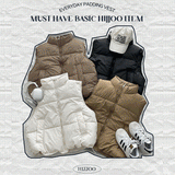 Day String Oversized Fit Padded Vest