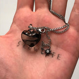 dark heart necklace