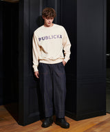 [UNISEX]PUBLICKA LOGO SWEATSHIRT_IVORY (6636722782326)