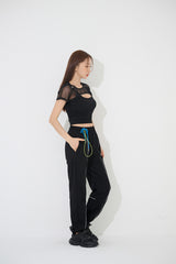 レイヤードクロップTシャツ/Layered Crop Tee