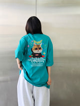 サングラスキャット半袖Tシャツ / VENTIQUE Sunglasses cat T-shirt 3color