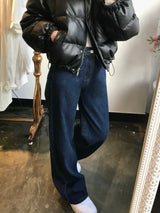 ワイドフィットデニムパンツ/WIDE FIT DARK BLUE DENIM PANTS [17789]
