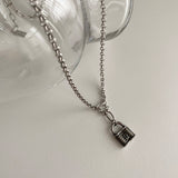 ロックボールドチェーンネックレス/mal Lock Bold Chain Necklace
