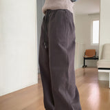[MADE] Pron Pitch Napping Cotton Banding Long Wide Pants
