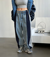 Just Coloring Denim Wide Pants