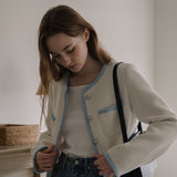Coloration Tweed Jacket - Ivory