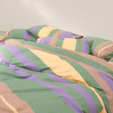 Iris green duvet cover Qsize(200x230cm)