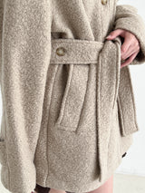ウールテリーハーフコート/Wool terry half coat (3color)