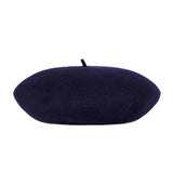 VA Square Stud Wool Beret / Navy