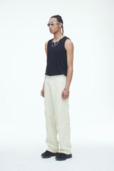 コンマデニムパンツ/Comma Denim Pants Cream