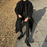 セイントローブウールヒデンマックコート / Saint Robe Wool Hidden MacCourt (black)