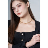 TWIST GOLD CHAIN NECKLACE (6618490765430)
